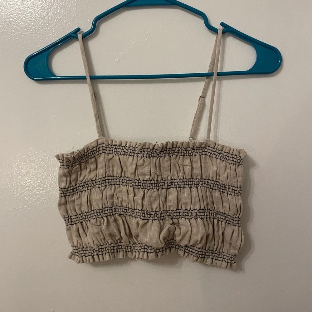 DISSH ruched crop top size 6